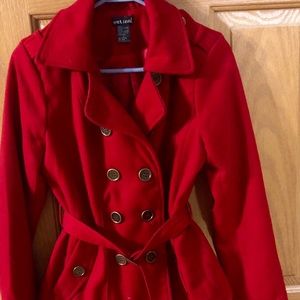 Wet Seal - Red Pea Coat